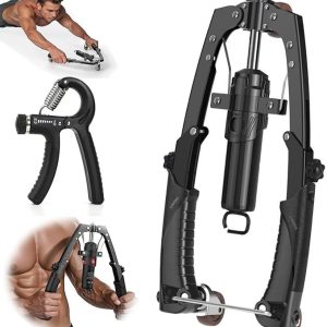 3 in 1 Hydraulic Power Chest Workout Equipment with AB Roller Wheels